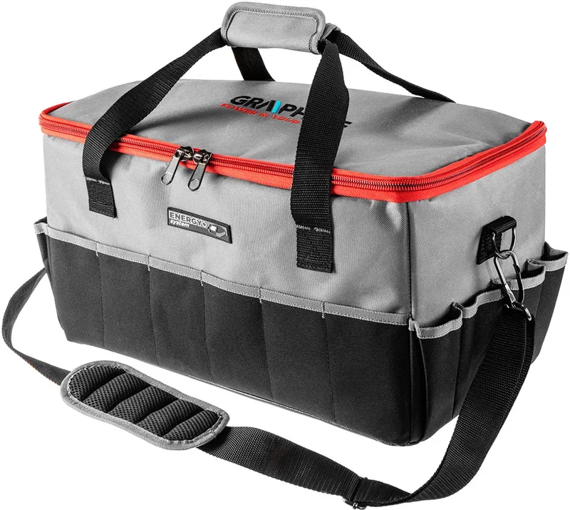 Graphite Energy+ - Gereedschapstas - Groot - 24L - 14 Buiten- en 7 Binnenzakken de Neo Tools, Gris – image du produit