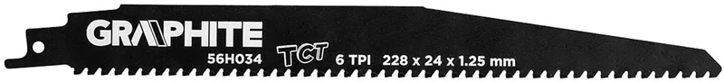 GRAPHITE - Reciprozaagblad - 228mm - 6 TPI - Multimateriaal de Neo Tools – image du produit