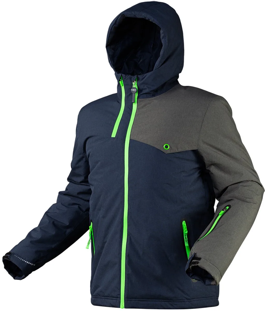 Grupa Topex 8000 PREMIUM - Winterjas - PrimaLoft Isolatie - XL - CE-certificaat van Neo Tools, Blauw – productafbeelding