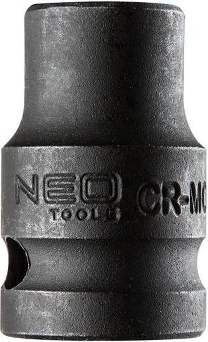 Krachtdop 11mm 1/2 Aansluiting CrMo Staal 38mm Hoog DIN 3129 TUV M+T fra Neo Tools, Sort – produktbillede