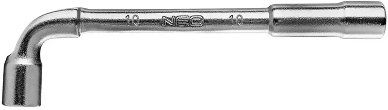 L - Pijpsleutel zeskant 10 mm. 25 jaar Garantie von Neo Tools, Silber – Produktbild
