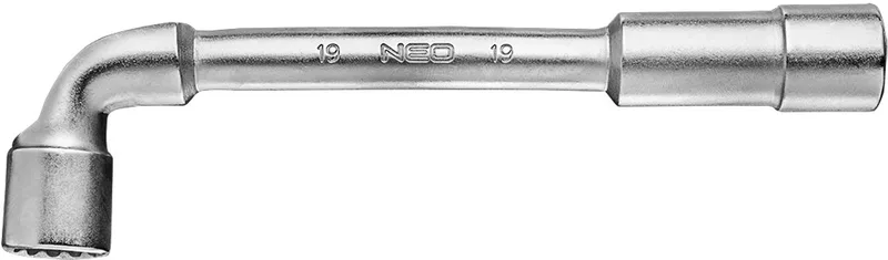 L - Pijpsleutel zeskant 19 mm. 25 jaar Garantie by Neo Tools, Silver – product image