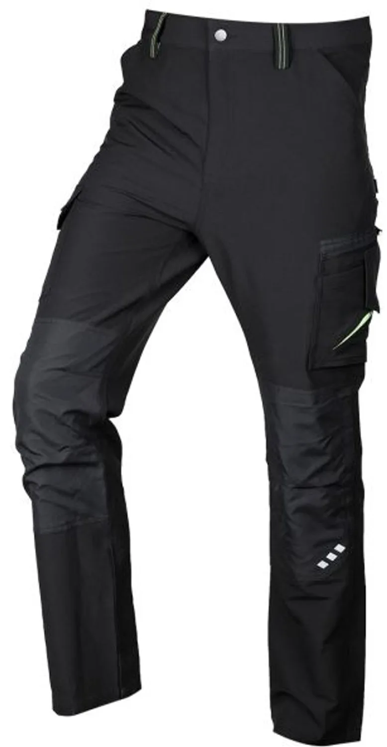 Mix&Match Serie - Werkbroek - 4-way stretch - Zwart-Groen by Neo Tools, Black, Green, XXL – product image