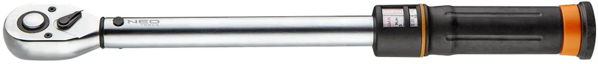 momentsleutel, lengte 390 mm, bereik 10 - 60 Nm von Neo Tools, Chrom – Produktbild