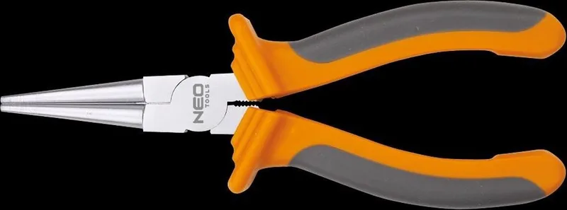 NEO 01-020 Serie - Ronde Tang - 160 mm - Ergonomische Handgreep - Gecertificeerd de Neo Tools, Noir, Orange – image du produit