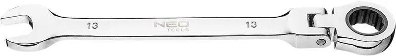 NEO 09-055 - Dubbel Ring Steeksleutel - 13mm - Ratelsleutel - Verstelbare Kop von Neo Tools – Produktbild
