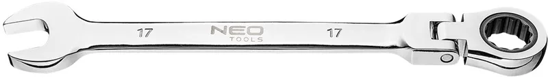 NEO 09-059 - Ringsteeksleutel - 17mm - Grijparm - Ratelsysteem de Neo Tools – image du produit