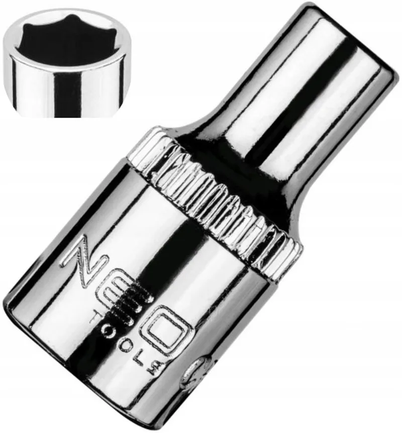 NEO 1/4" Dopsleutel 4 mm - Duurzame Chroom-Vanadium Staal von Neo Tools – Produktbild