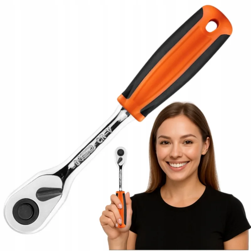 NEO 1/4" Ratel 155 mm 45 Tanden CrV/CrMo-staal by Neo Tools – product image
