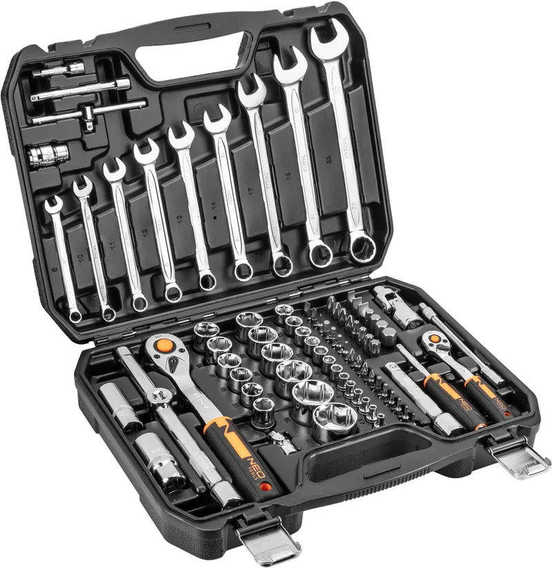NEO 10-058 Doppenset 82 delig, 1/2 en 1/4, ECO by Neo Tools, Blue – product image