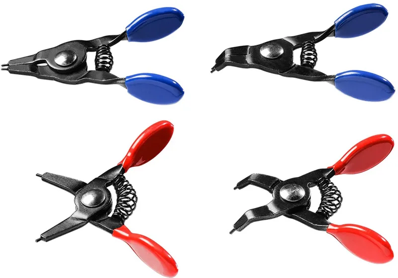 NEO 11-227 - Mini Circlip Tangen Set - Intern en Extern - Ergonomische Handgrepen - Voor Moeilijk Bereikbare Plaatsen by Neo Tools, Blue – product image