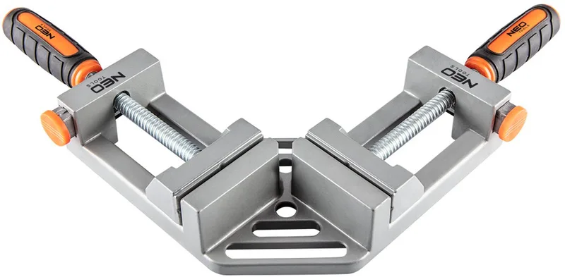 NEO 45-491 - Dubbele Hoekspanner - 90 graden - Ergonomisch - Antislip by Neo Tools, Silver – product image