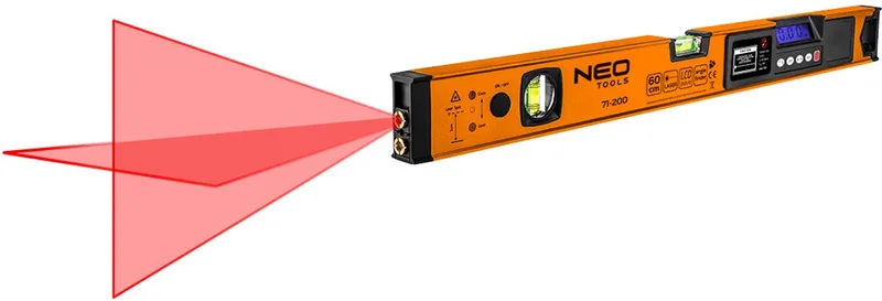 NEO - Elektronische Waterpas - LCD Display - 60 cm de Neo Tools, Bleu – image du produit