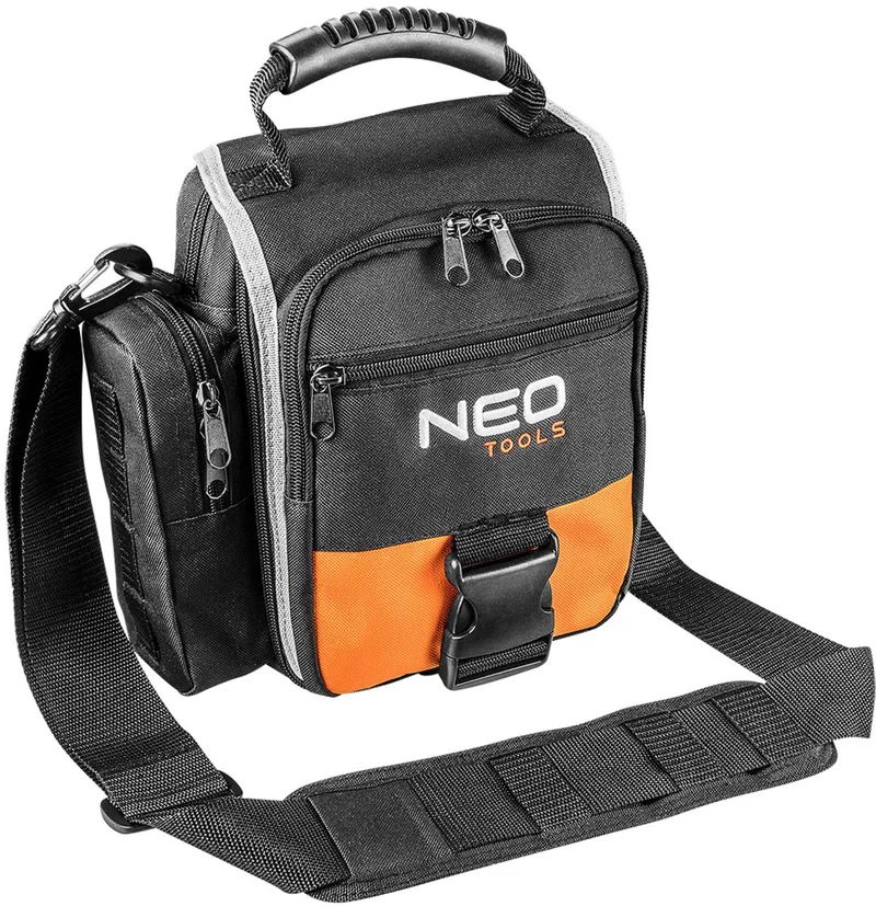 NEO - Gereedschapstas - Versterkte Polyester - 4 Binnen- en 4 Buitenzakken - Draaggordel by Neo Tools, Grey – product image