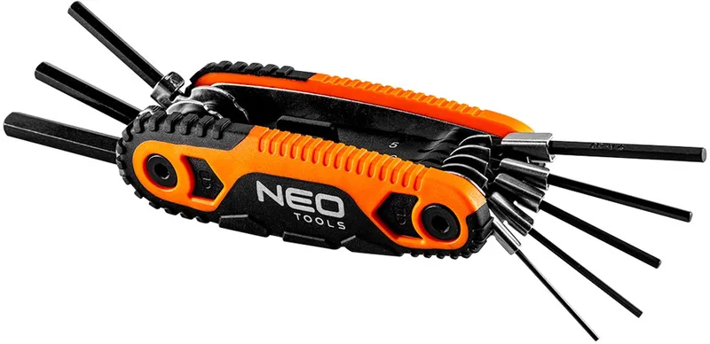 NEO - Inbussleutelset - 1.5-8 mm - Scyzoryk Handgreep de Neo Tools, Orange – image du produit