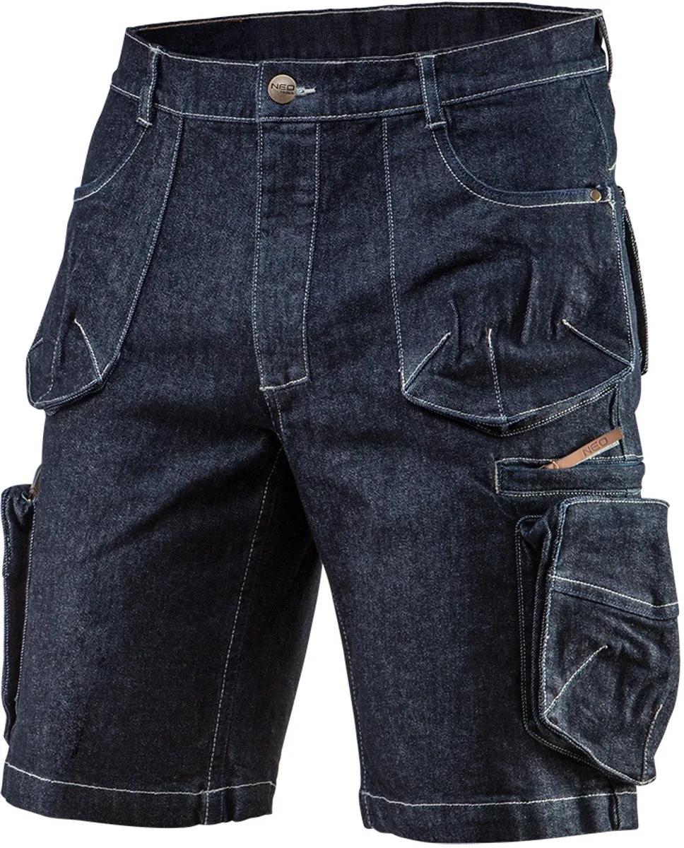 NEO - Korte Werkbroek - S - Comfort Passvorm de Neo Tools, Denim – image du produit