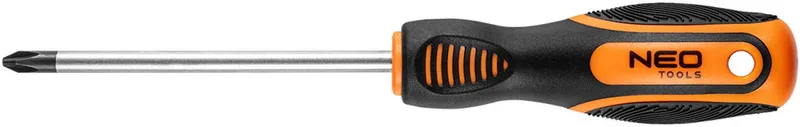 NEO - Kruiskopschroevendraaier - PH2 - 100mm - Magnetische Punt by Neo Tools, Black, Grey – product image