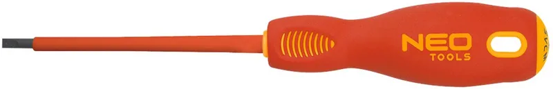 NEO - Platte Schroevendraaier - 1000V - 4.0 x 100 mm - Magnetische Punt de Neo Tools, Rouge – image du produit
