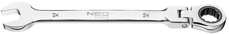 NEO - Ringsteeksleutel met Scharnier en Ratelsleutel - 24mm - 72-tands Ratchet de Neo Tools – image du produit