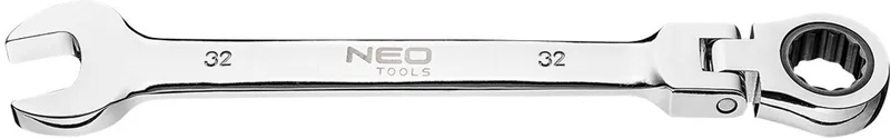 NEO Serie - Ringsleutel met Schroefkop - 32 mm - 72-tands Ratchet - Verstelbare Kop von Neo Tools – Produktbild