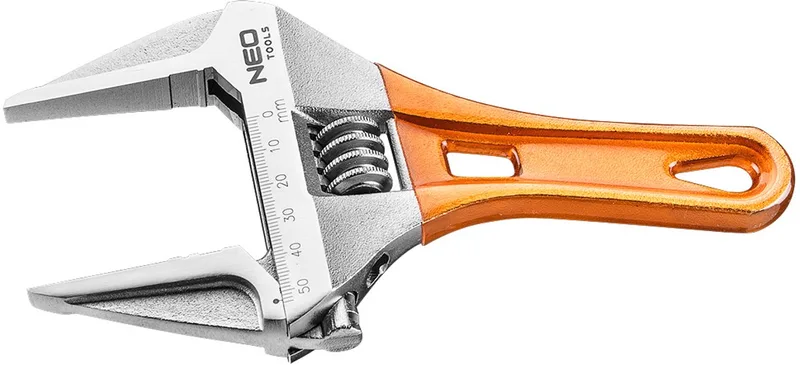 NEO - Verstelbare Moersleutel - 185 mm - Chroom-vanadium Staal by Neo Tools, Grey – product image