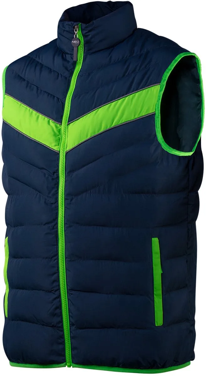 NEO - Werkvest - Puffer - L - Reflecterende Elementen de Neo Tools, Bleu, Vert – image du produit