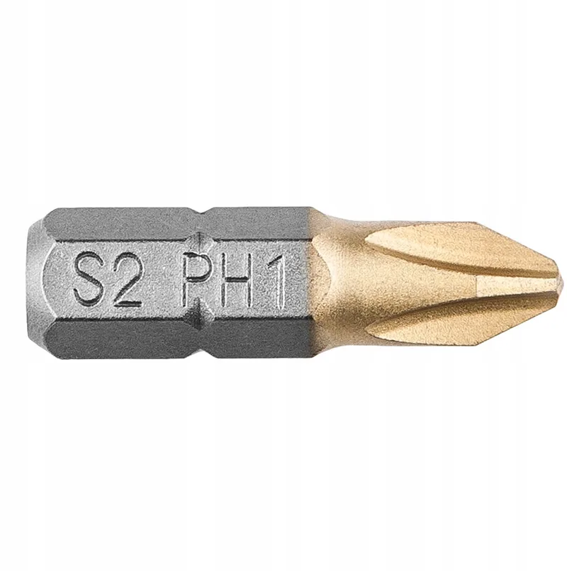 PH1 Schroefbits 25mm 2 Stuks - S2 TiN Staal by Neo Tools – product image