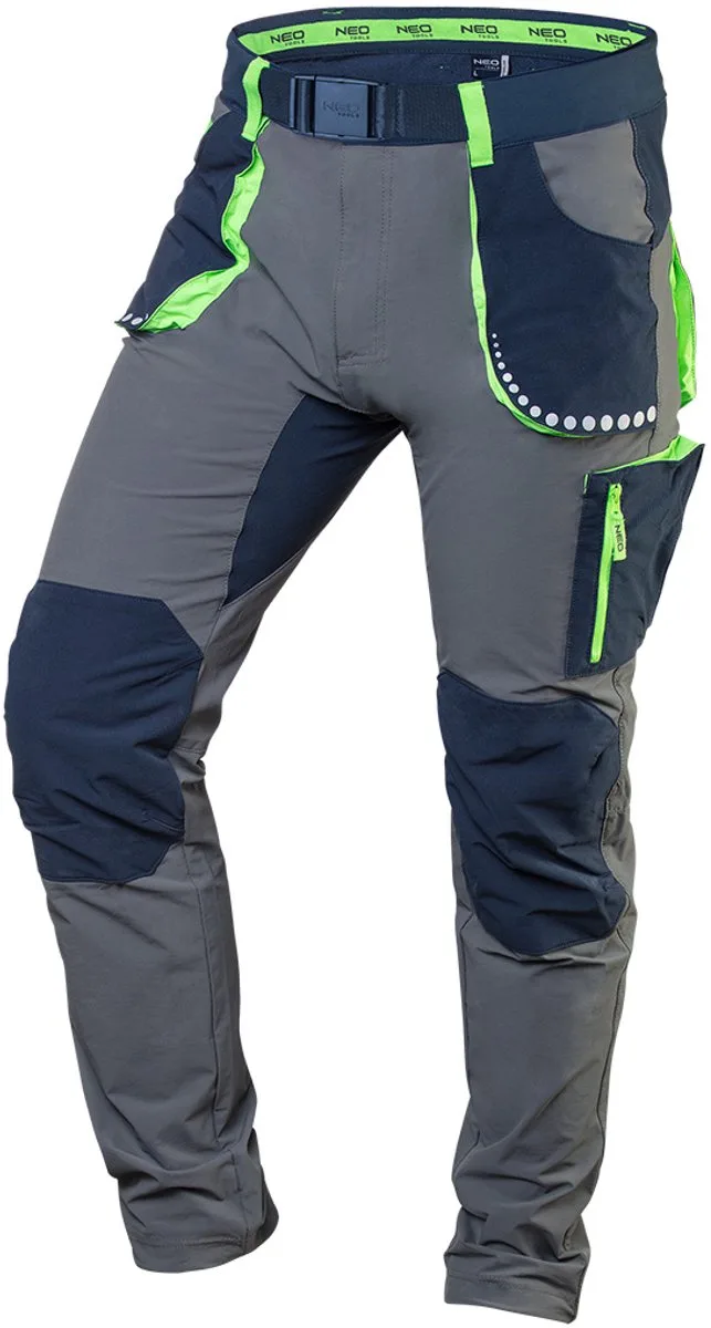 PREMIUM - Werkbroek - 4-Way Stretch de Neo Tools, Gris, M – image du produit