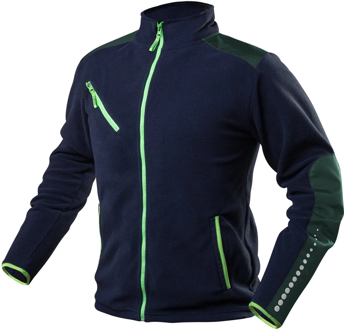 Premium - Werktrui - Cordura Versterkingen - Reflecterende Prints - Neon Ritsen de Neo Tools, Noir, Gris, Neon – image du produit