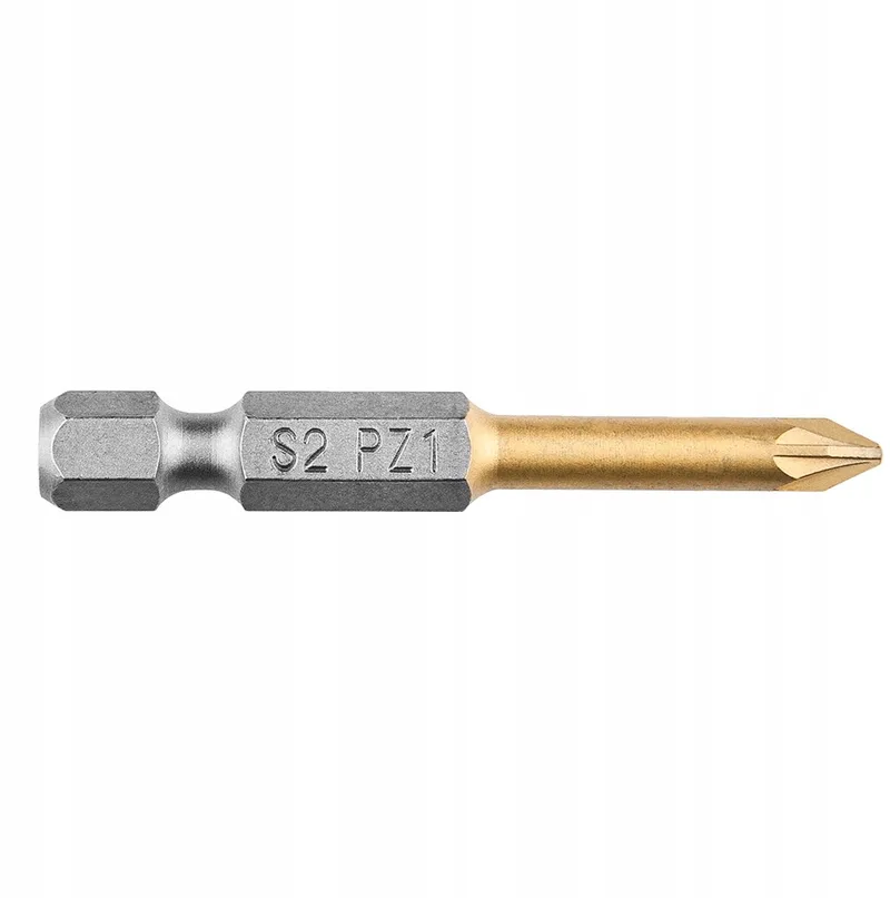 PZ1 Schroefbit 50mm, 1/4" HEX, Staal S2 TiN de Neo Tools – image du produit