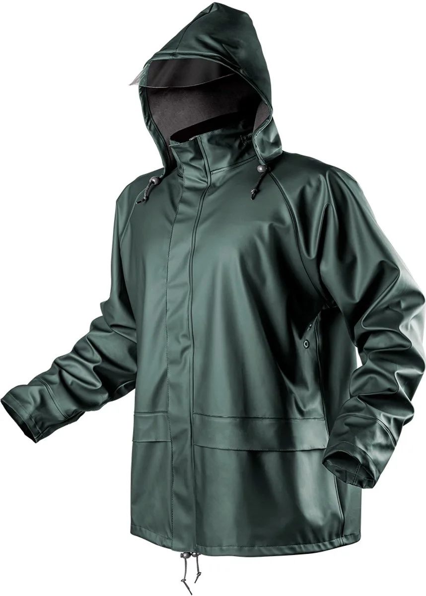 Regenjas - PU/PVC - EN 343 van Neo Tools, Groen, XXL – productafbeelding