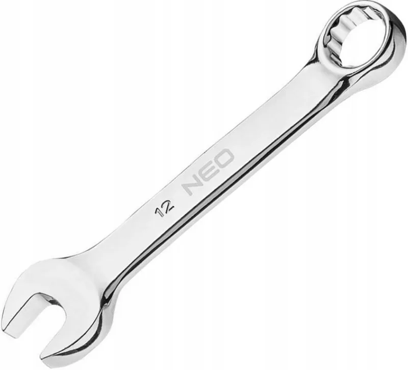 Ring- en steeksleutel 12 mm, 102 mm lang, 25 jaar garantie by Neo Tools – product image
