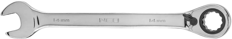 Ringsleutel met Ratchet - 14 mm - Chrom-Vanadium - 72-Tands Ratchet de Neo Tools – image du produit
