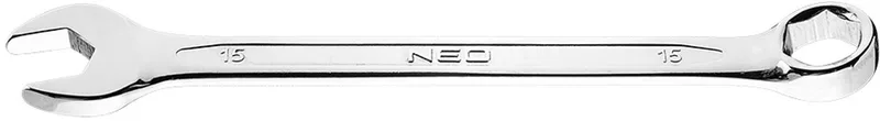 Ringsteeksleutel - 15 mm - Chroom Vanadiumstaal - DIN 3113 van Neo Tools – productafbeelding