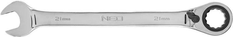 Ringsteeksleutel - 21 mm - 72-tands Ratchet - Staal by Neo Tools – product image