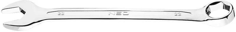 Ringsteeksleutel - 22 mm - Chroom-Vanadiumstaal - Profi Kwaliteit von Neo Tools – Produktbild