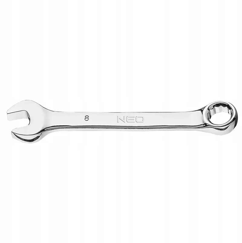 Ringsteeksleutel - 8 x 90 mm - Hoge kwaliteit - Krótkie ramię by Neo Tools – product image