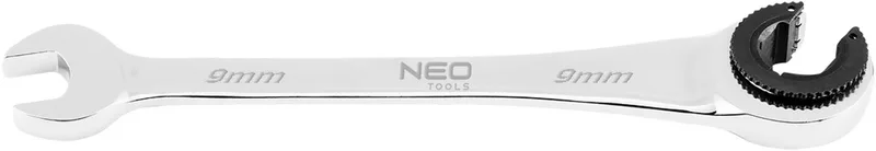 Ringsteeksleutel - 9 mm - 72 Tanden - Chroom CrV van Neo Tools – productafbeelding