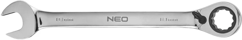 Ringsteeksleutel met Ratelschakelaar - 18 mm - Cr-V Staal - 72 Tands van Neo Tools – productafbeelding