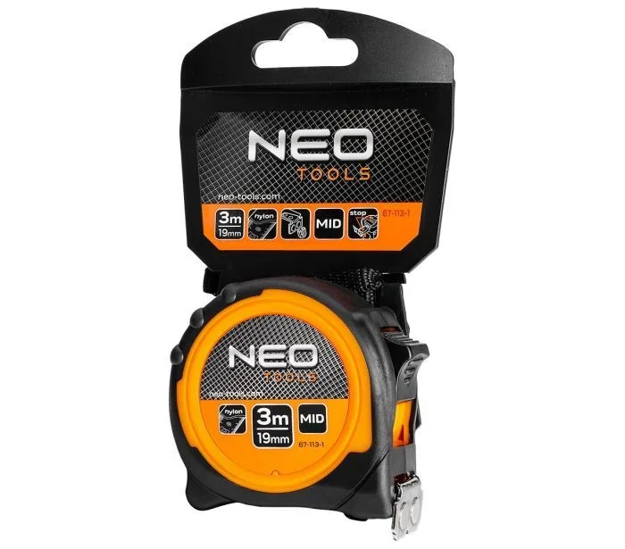 Rolmaat 3mtr, Magnetisch dubbel slot de Neo Tools – image du produit 2 sur 6