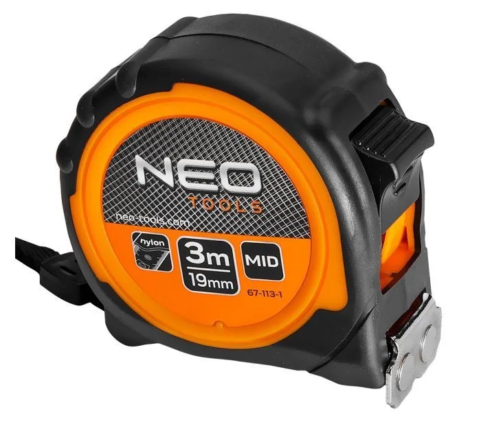 Rolmaat 3mtr, Magnetisch dubbel slot de Neo Tools – image du produit 3 sur 6