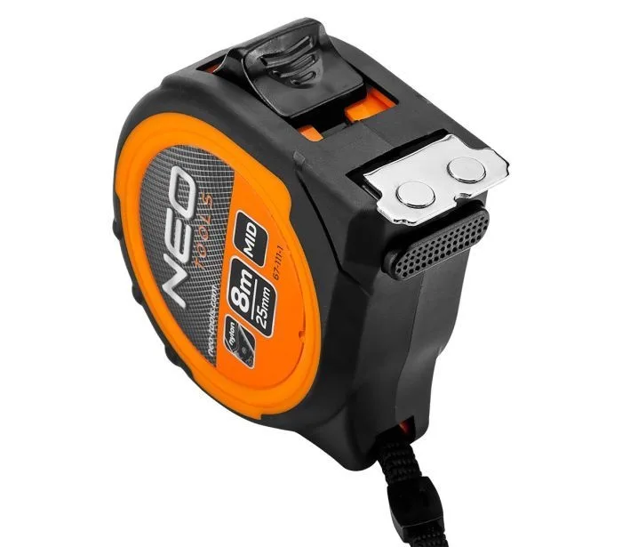 Rolmaat 8mtr, Magnetisch dubbel slot de Neo Tools – image du produit 4 sur 5