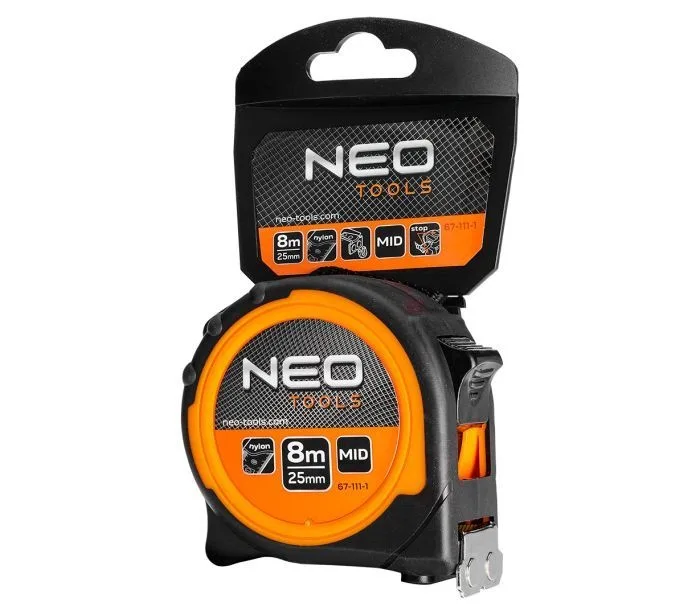 Rolmaat 8mtr, Magnetisch dubbel slot de Neo Tools – image du produit 2 sur 5
