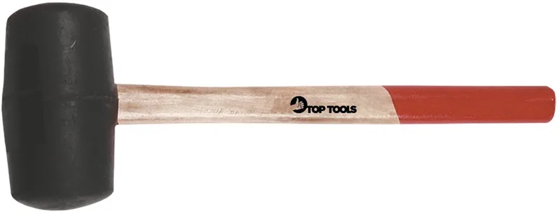 Rubberen Hamer - 60mm - 400g - Houten Steel de Neo Tools – image du produit