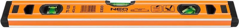 S 300 Serie - Aluminium Waterpas - 40 cm - 3 Libellen - Antischok by Neo Tools, Orange – product image