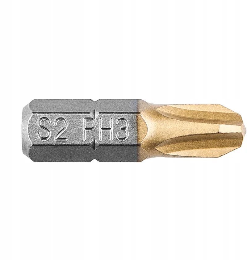 Schroefbits PH3 x 25 mm (2 stuks) - S2 TiN Staal by Neo Tools – product image