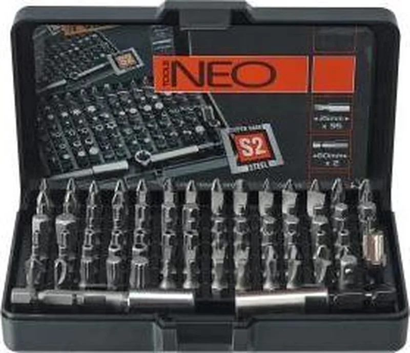 Schroefbitset - 99 stuks - S2 Staal - TÜV Rheinland de Neo Tools – image du produit