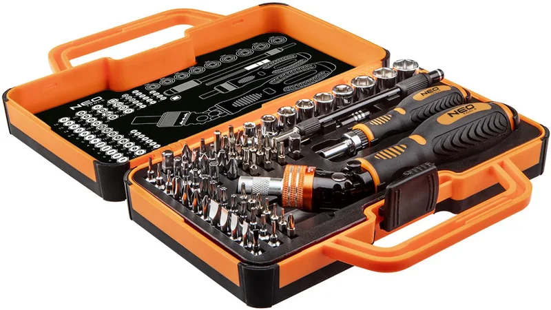 Schroefbitset met Houder - 69 Stuks - Ergonomische Handgreep by Neo Tools – product image