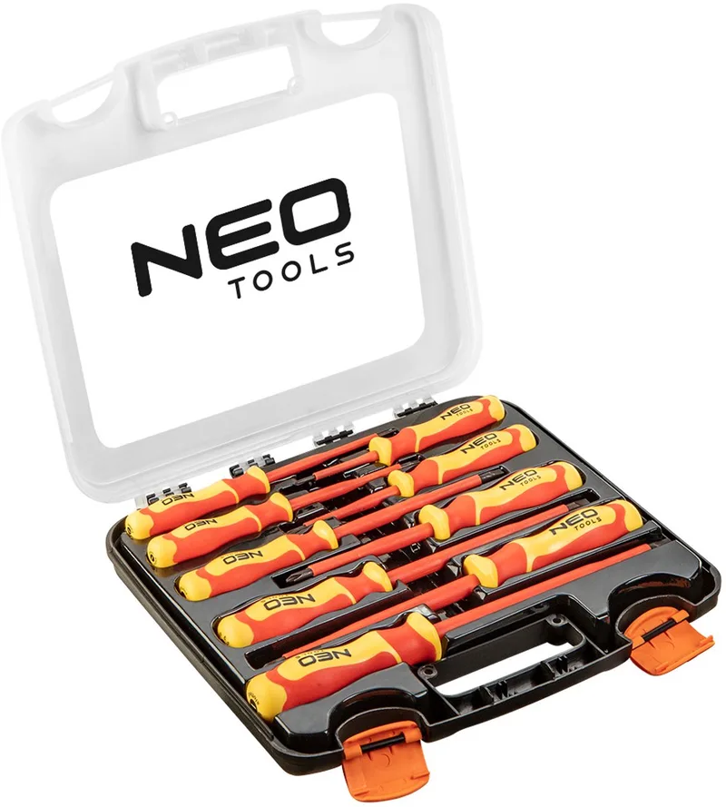 Schroevendraaier Set - 1000V - 9 Stuks - S2 Staal de Neo Tools, Bleu – image du produit