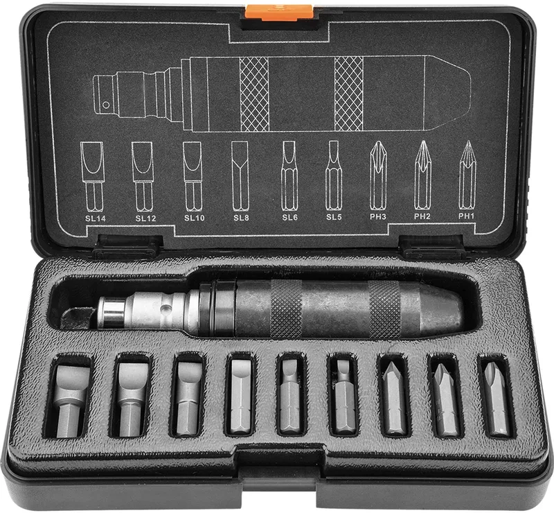 schroevendraaierset 11 dlg s2 staal van Neo Tools, Blauw – productafbeelding